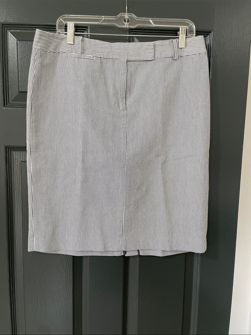 Talbots Seersucker Pencil Skirt